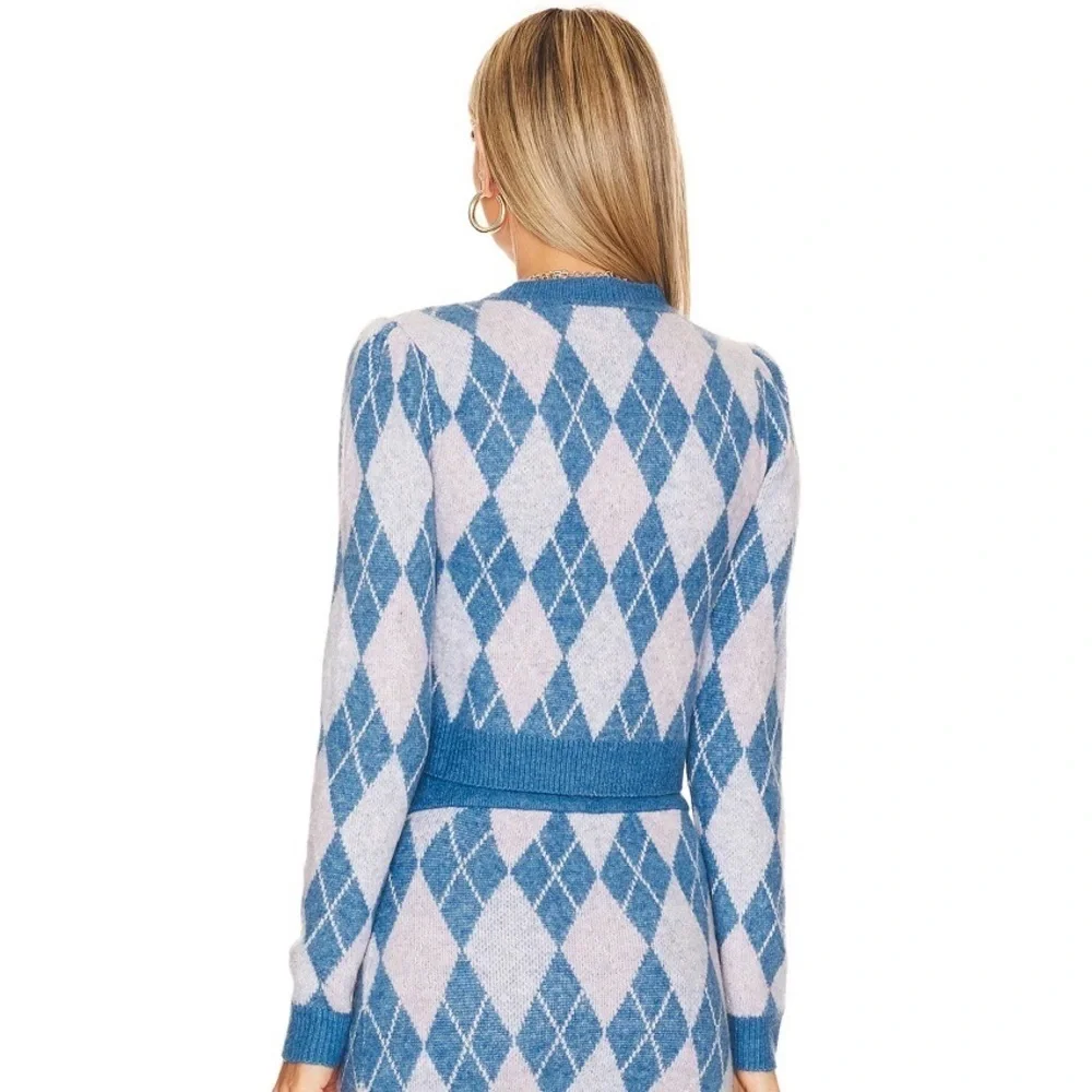 Lovers + Friends Casey Argyle Sweater in 